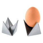 Alessi Roost double egg cup, aluminium, view 1