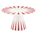 Alessi Delight cake stand, 22 cm, white - red - gold, product image