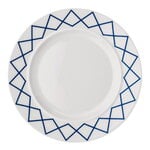 Alessi La Bella Tavola and My Beautiful China plate, 27 cm, white - blue, product image