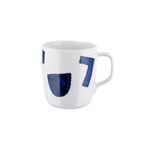 Alessi Itsumo - Yunoki mug, 30 cl, white - blue, product image