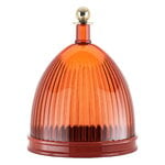 Kartell La Coupole serving dish, amber - brick red, product image