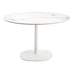 Kartell Multiplo tavolo rotondo, 118 cm, bianco - finitura in marmo bianco, immagine prodotto