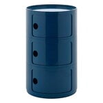 Kartell Componibili Big storage unit, 3 modules, blue, product image