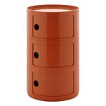 Kartell Componibili Big storage unit, 3 modules, orange, product image