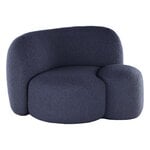 Kartell Aaland lounge chair, armrest left, blue, product image