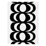 Marimekko Kaivo fabric, white-black, product image