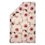 Marimekko Unikko Bettbezug, 240 x 220 cm, beige - Baumwolle - rosa