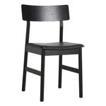 Woud Pause dining chair 2.0, black - black leather