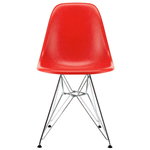Vitra Eames DSR Fiberglass tuoli, classic red - kromi