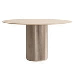 Asplund Palais Royal dining table, 130 cm, white stained oak