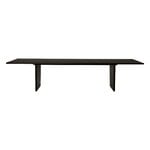 GUBI Private dining table, 320 x 100 cm, black / brown stained ash