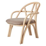 GUBI Fauteuil Bistra, rotin laqué naturel - Fustagno 002, image produit