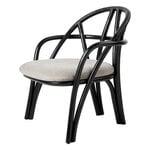 GUBI Fauteuil Bistra, rotin peint ébène - Fustagno 001, image produit