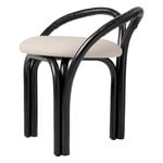 GUBI Bistra stool, ebony painted rattan - Fustagno 001, product image