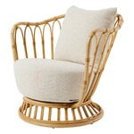 GUBI Grace Outdoor Loungesessel, natur - Plutarco 221, produktbild