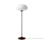 GUBI Stemlite floor lamp, 110 cm, black red - opal, product image