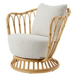 GUBI Grace Outdoor lounge chair, natural - Plutarco 158, product image