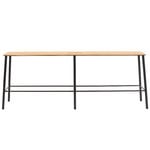 Frama Adam bench 120 cm, oak - matt black