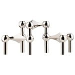 STOFF Copenhagen STOFF Nagel candleholder, set of 3, chrome