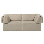 GUBI Wonder 2-seater sofa, linen