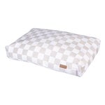 PAIKKA Check Mattress koiranpeti, 125 x 80 cm, beige, tuotekuva