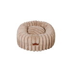 PAIKKA Orthopedic Plush Bed Round dog bed, taupe, product image