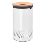 Brabantia Laundry bin 60L, white - cork lid, product image