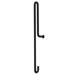 Wall hook, large, black