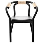 Normann Copenhagen Knot chair, black - natural