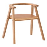 Nobodinoz Growing Green kids' chair, oak, view 1
