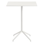 Muuto Table de bar Still Cafe 75 x 65 cm, h. 95 cm, blanc 