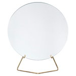 Moebe Miroir sur pied 30 cm, laiton 