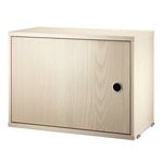 String Furniture String Schrank mit Flügeltür, 58 x 30 cm, Esche