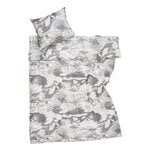 Moomin Arabia Moomin bedset, 150 x 210 cm, Sailing grey, view 1