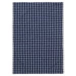 Ferm Living Hale tea towel, dark blue - off white