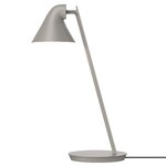 Louis Poulsen NJP Mini bordslampa, ljus aluminiumgrå