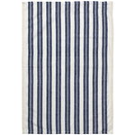 Ferm Living Hale tea towel, off white - blue