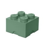 Lego Storage Brick 4 säilytyslaatikko, hiekanvihreä
