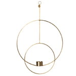 Ferm Living Hanging tealight Deco, round, brass