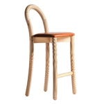 Made by Choice Goma bar chair, natural - cognac leather