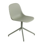 Muuto Fiber side chair, swivel base, dusty green