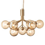 Nuura Apiales 9 pendant, brushed brass - gold