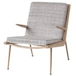 &Tradition Boomerang HM2 lounge chair, Nouvelles Vagues - white oiled oak