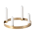 ferm LIVING Circle candleholder, small, brass