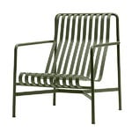 HAY Palissade lounge chair, high, olive