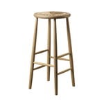 FDB Møbler J165B bar stool, 75 cm, natural oak, product image