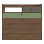 Hartô Gaston wall desk, 80 cm, stained oak - ash green - sage, view 1