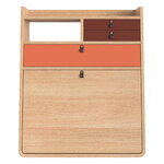 Hartô Gaston wall desk, 60 cm, oak - spiced coral - burgundy, view 1