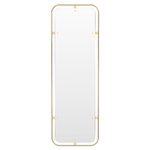 Audo Copenhagen Nimbus mirror, rectangular, polished brass