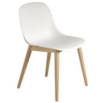 Muuto Fiber side chair, wood base, white-oak